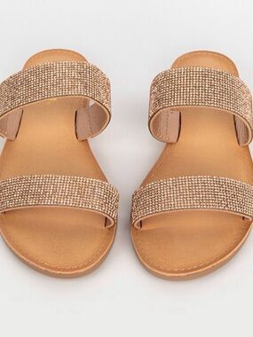 My Time to Shine Sandals (NEW in Box) Rose Gold, Size 8.5 *Soda Brand*